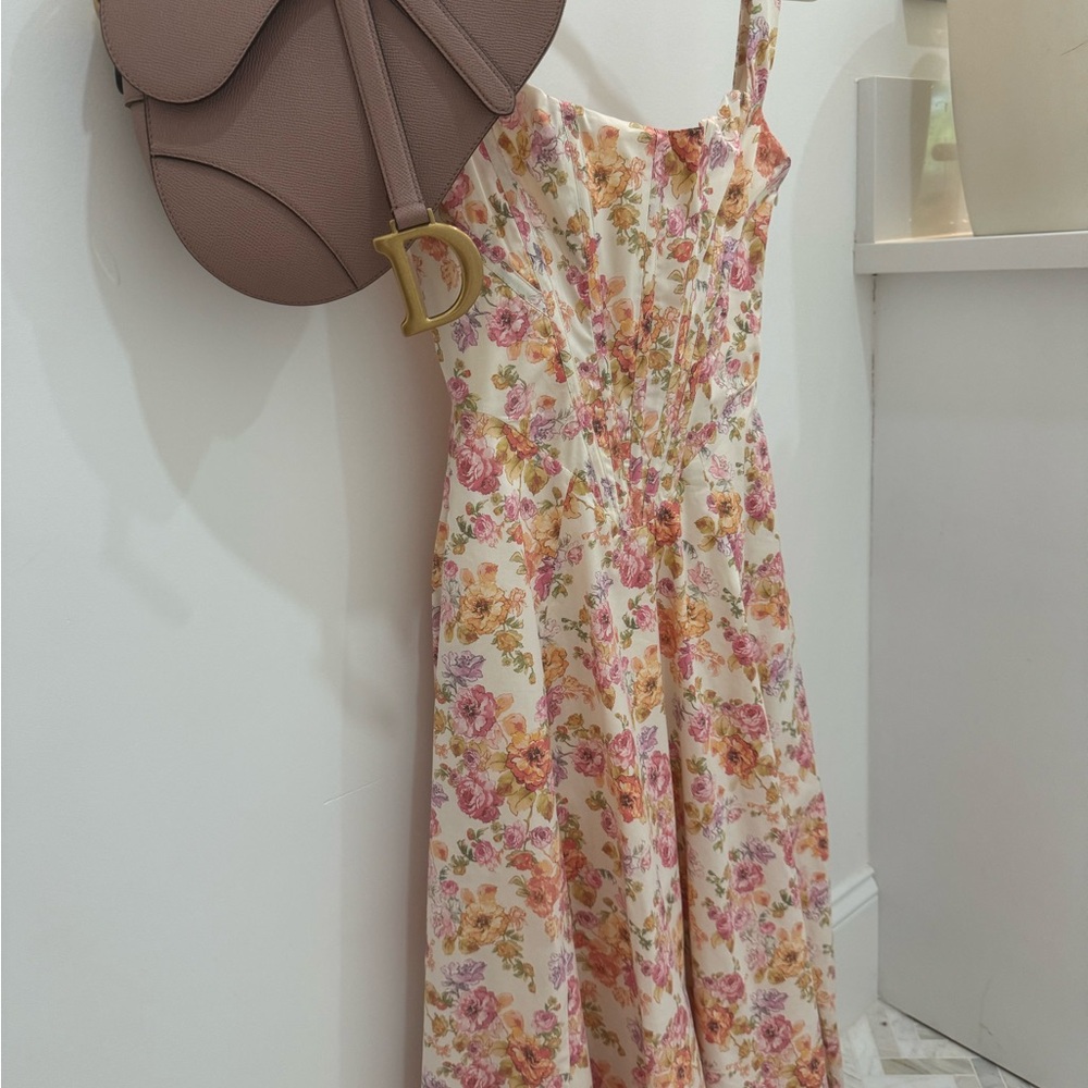 House of CB Saira Flora Dress , worn twice and dry cleaned